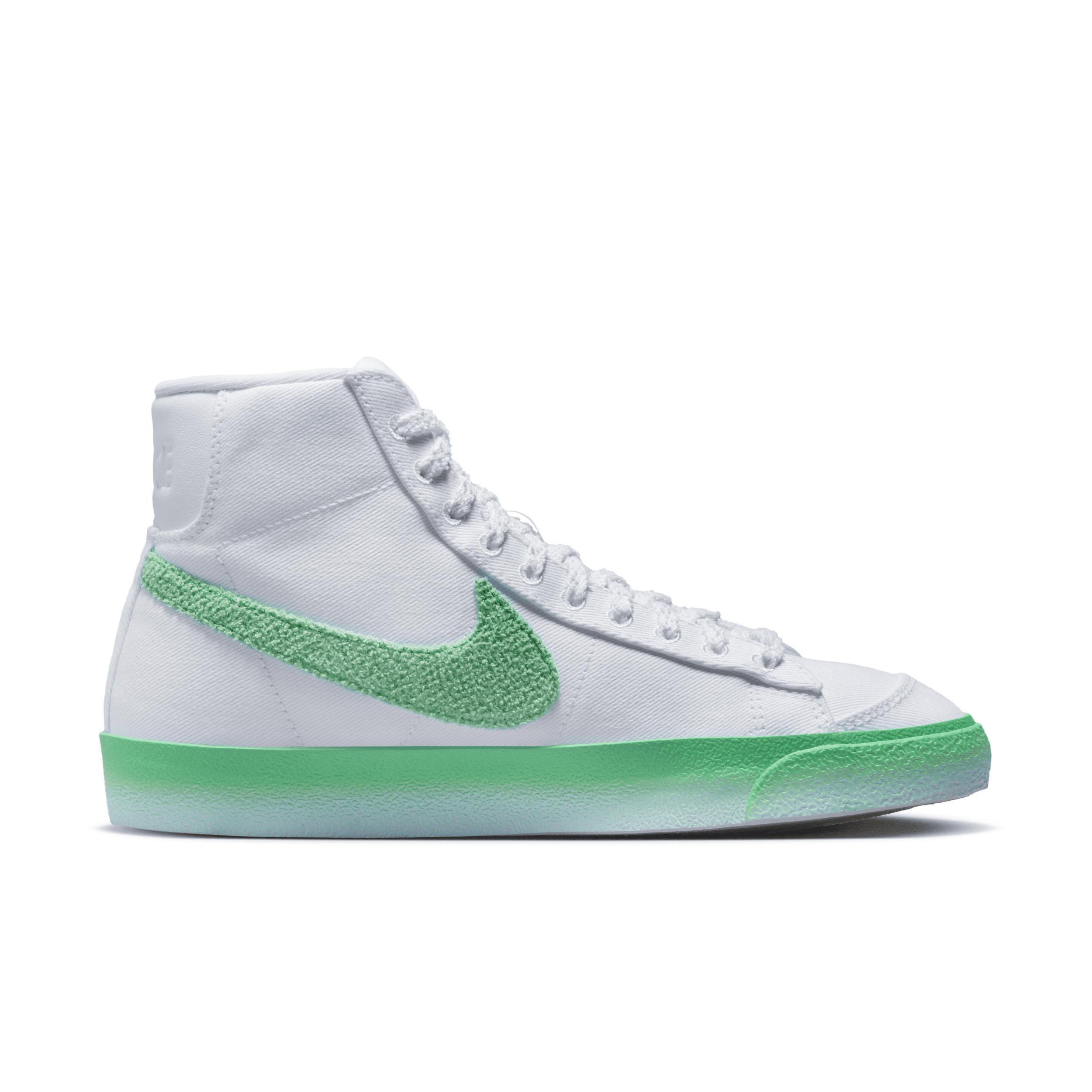 Nike Womens Nike Blazer Mid 77 - Womens Shoes Green/White Product Image