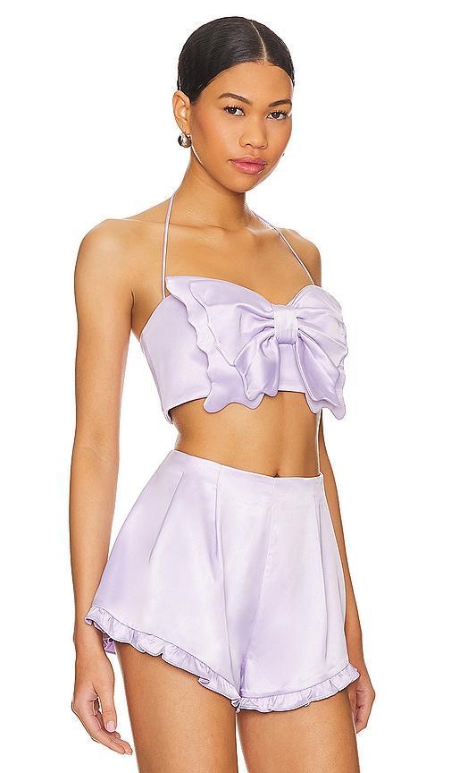 MAJORELLE Siren Top in Lavender. Product Image