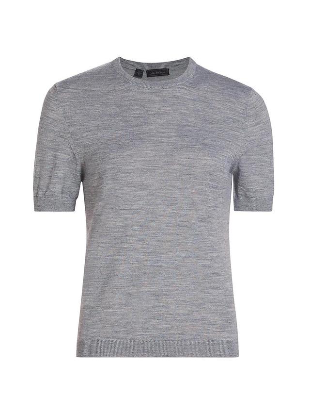 Womens Sand Merino Wool T-Shirt Product Image