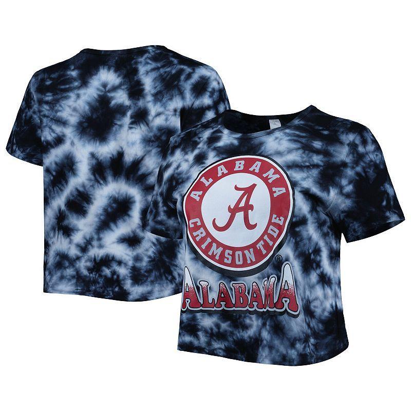 Womens ZooZatz Alabama Crimson Tide Cloud-Dye Cropped T-Shirt product image