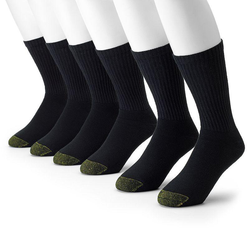 Cotton Cushion Big & Tall Crew Socks 6-Pack Product Image