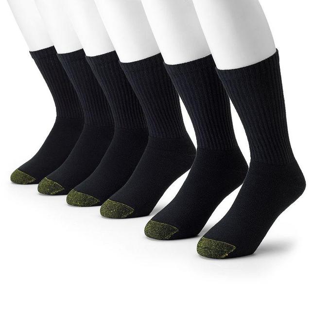 Mens 6-Pack Extended Athletic Crew Socks Product Image