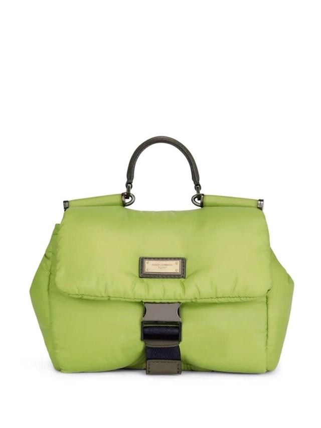 Sicily Padded Messenger Bag In Green Product Image