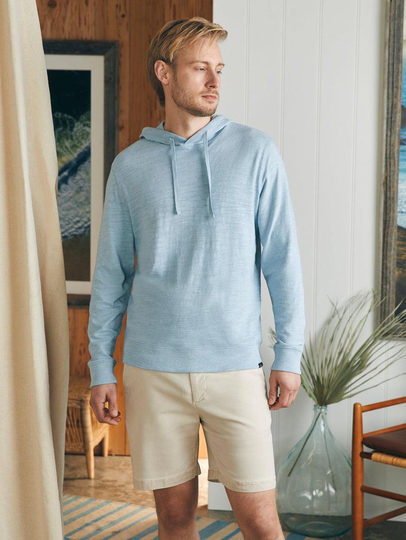 Sunwashed Slub Hoodie (Tall) - Blue Breeze Product Image