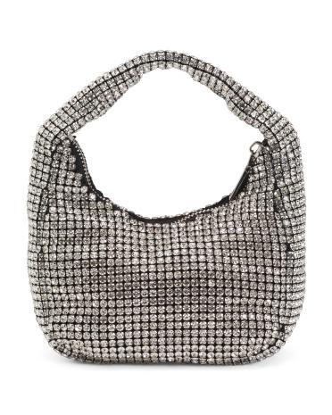 Rhinestone Clutch for Women | Leather Product Image