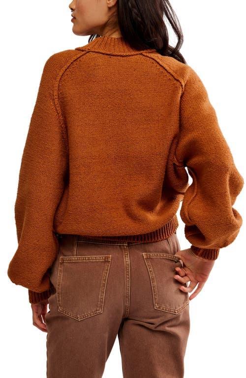 Riley Mock Neck Sweater In Meerkat Product Image