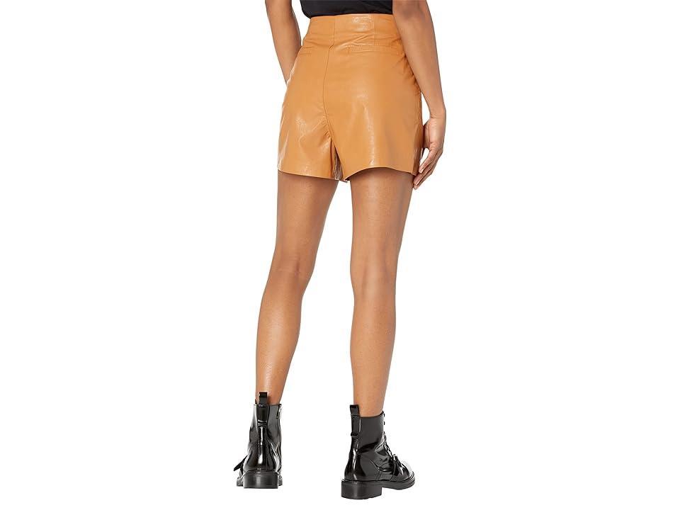 Womens Johnnie High-Rise Faux-Leather Shorts Product Image