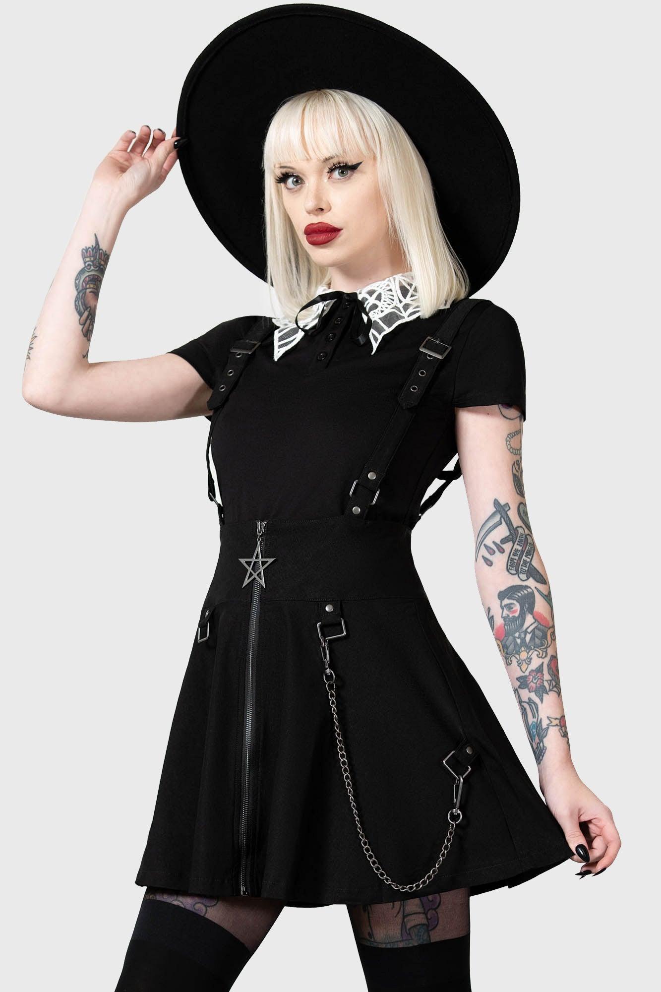 Study Hell Suspender Skirt [B] Female Product Image