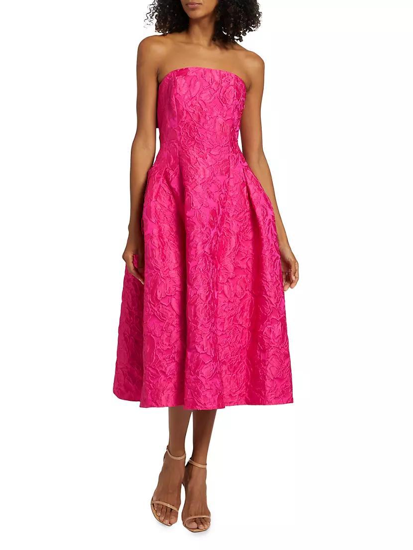 Resort Margaux Strapless Jacquard Dress Product Image