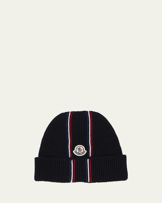 Mens Ribbed Beanie with Tipping Product Image