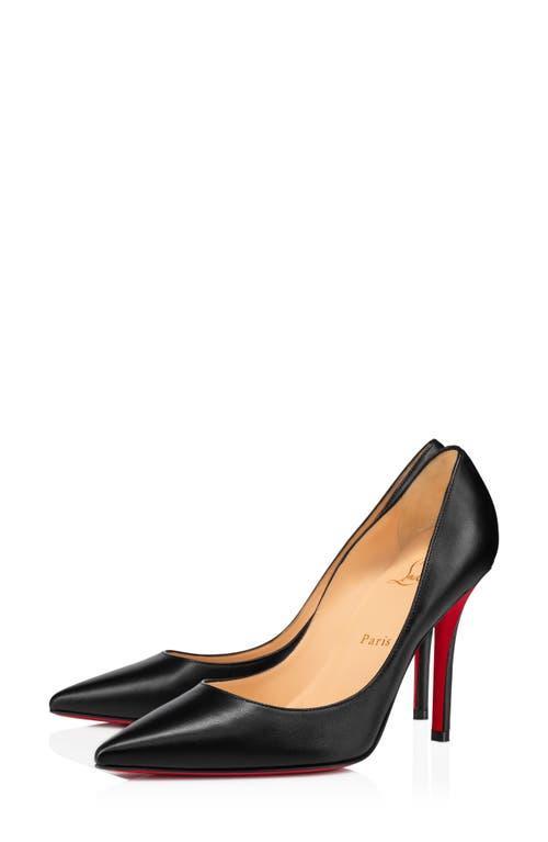 CHRISTIAN LOUBOUTIN Kate 100 Leather Pump In Black Product Image