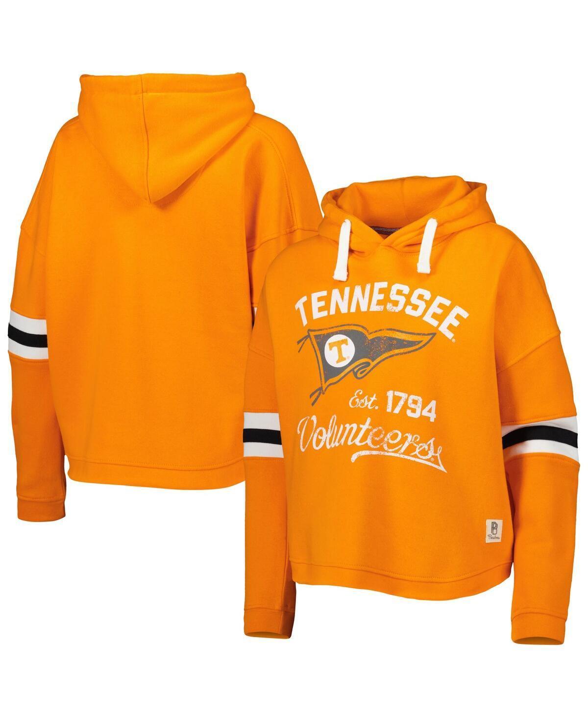 Womens Pressbox Tennessee Tennessee Volunteers Super Pennant Pullover Hoodie Product Image