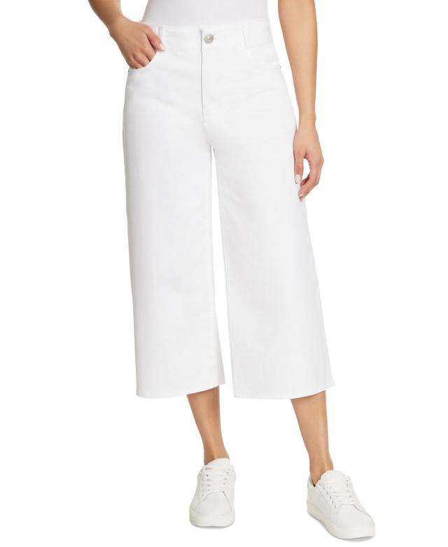 Women's Shape Effect Tummy Sculpt Cropped Culotte Jeans Product Image