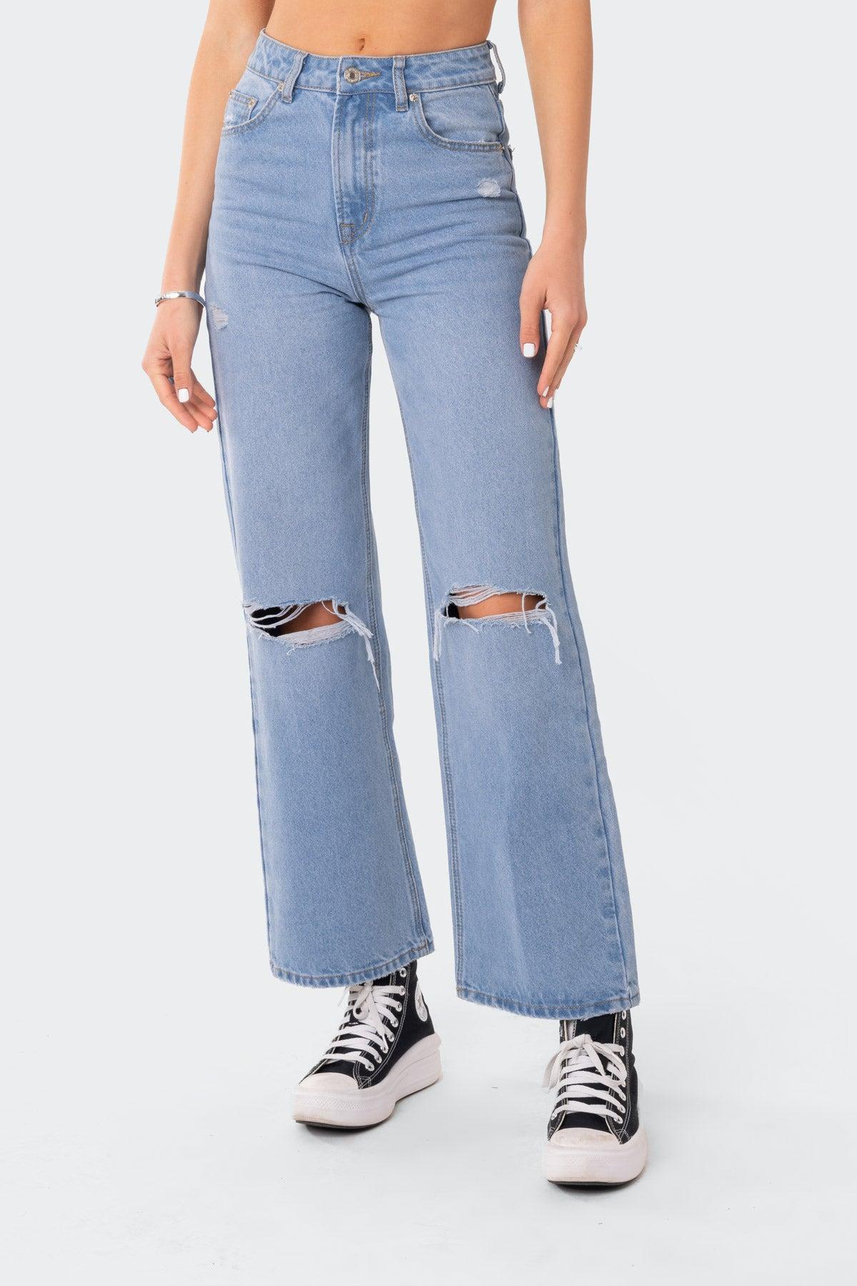 Lori High-Rise Wide Leg Jeans Product Image