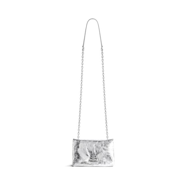 Women's Monaco Nano Bag Metallized  in Silver Product Image