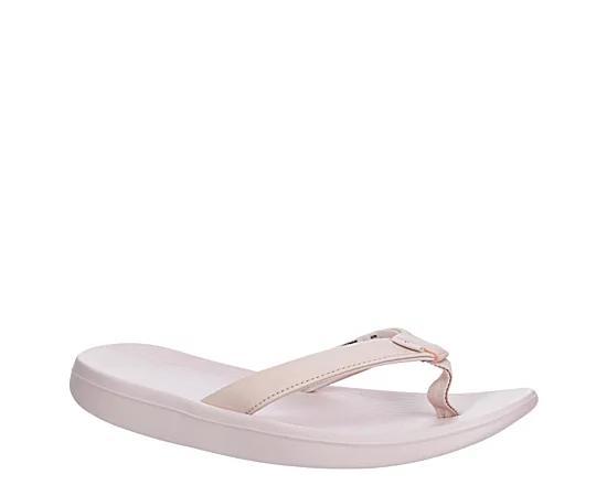 Nike Bella Kai Womens Flip Flop Sandals Barely Rose Grey Product Image