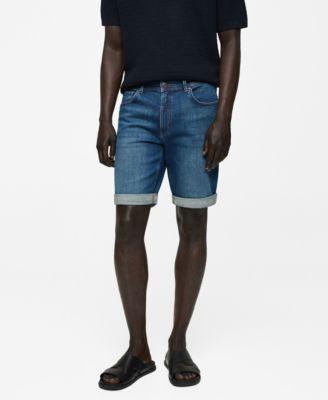 Men's Denim Bermuda Shorts Product Image