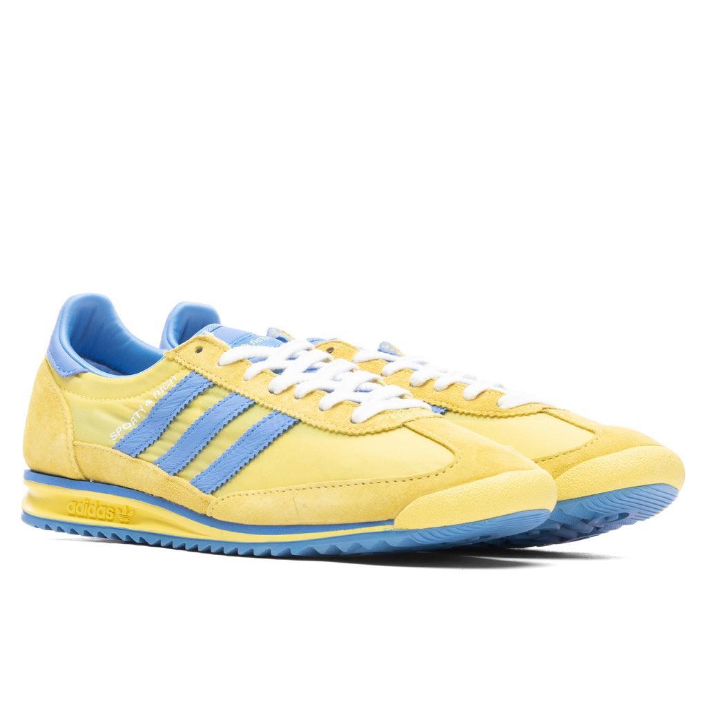 Adidas x Sporty & Rich SL72 - Light Yellow/Real Blue/White Male Product Image