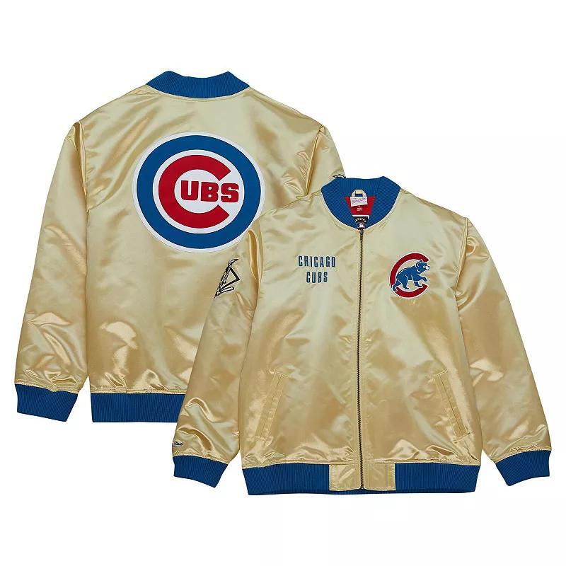 Mens Mitchell & Ness Chicago Cubs OG 2.0 Lightweight Satin Full-Zip Jacket Product Image