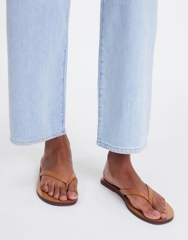 The Gabi Thong Slide Sandal in Shiny Leather Product Image