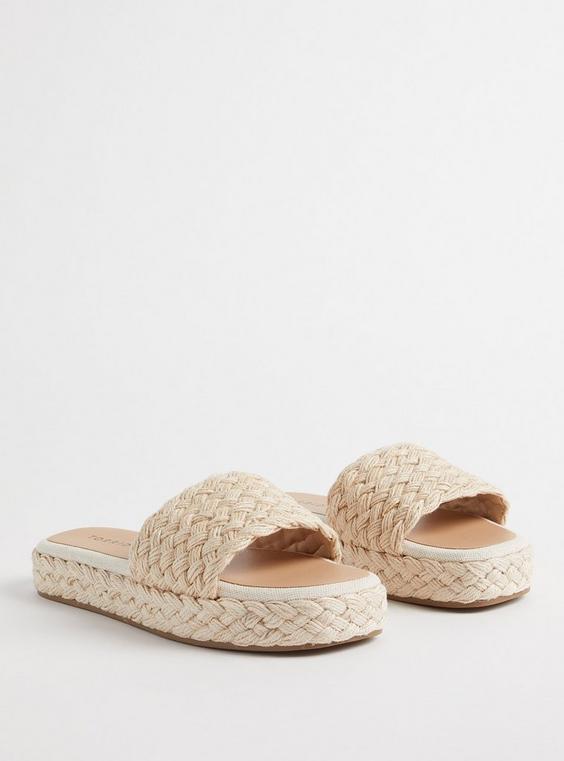 Raffia Platform Slide (WW) Product Image