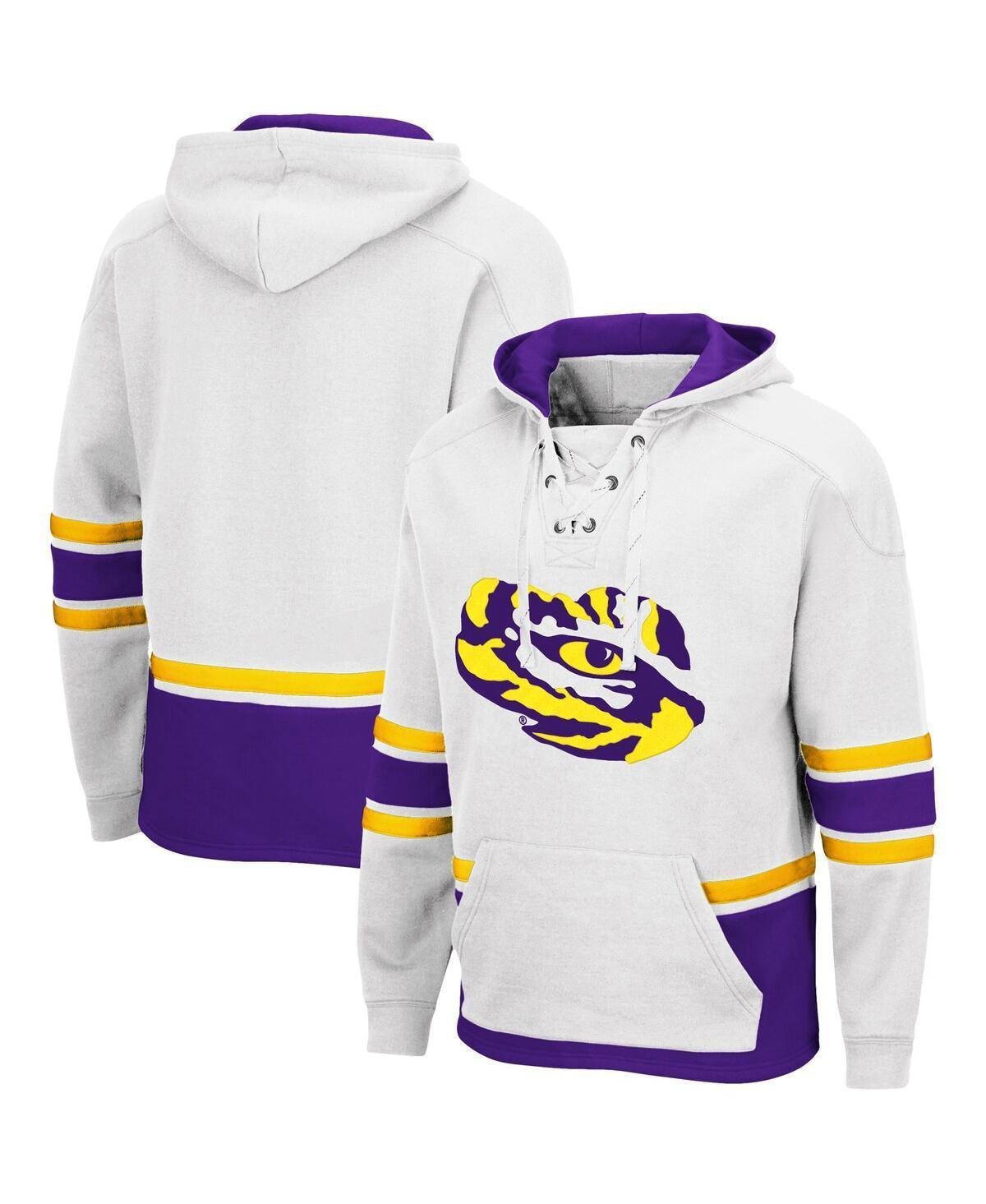 Mens Colosseum LSU Tigers Lace Up 3.0 Pullover Hoodie Product Image