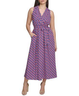 kensie Womens Floral-Print Midi Dress product image