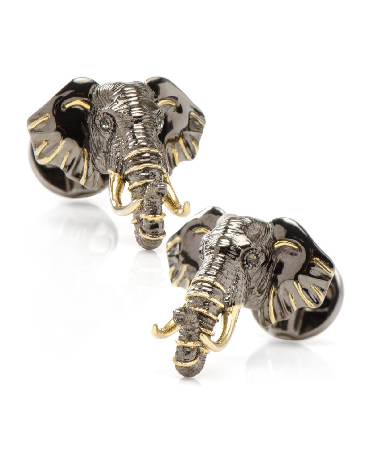 Mens Two-Tone Elephant Cufflinks Product Image