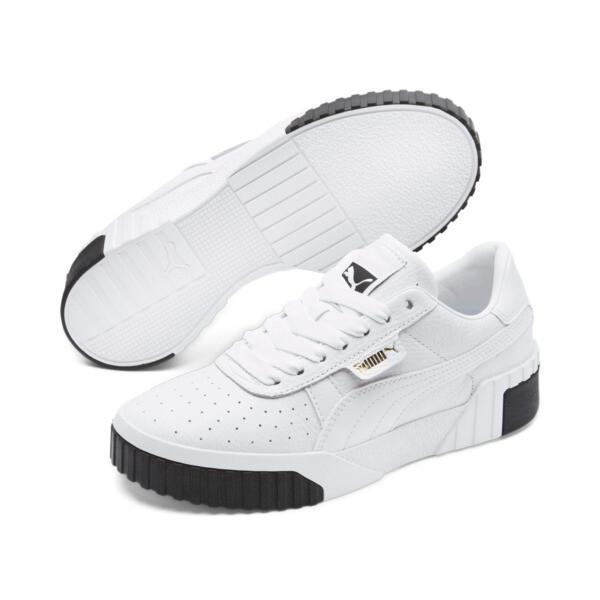 PUMA Cali Women's Sneakers in White/Black Product Image