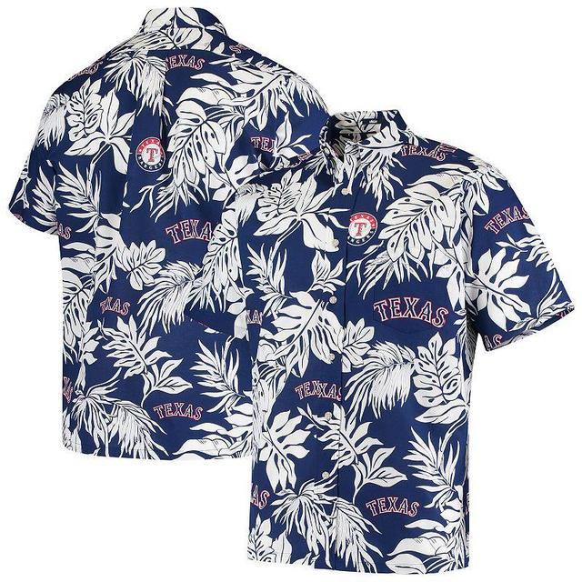 Mens Reyn Spooner Texas Rangers Aloha Button-Down Shirt Blue Product Image