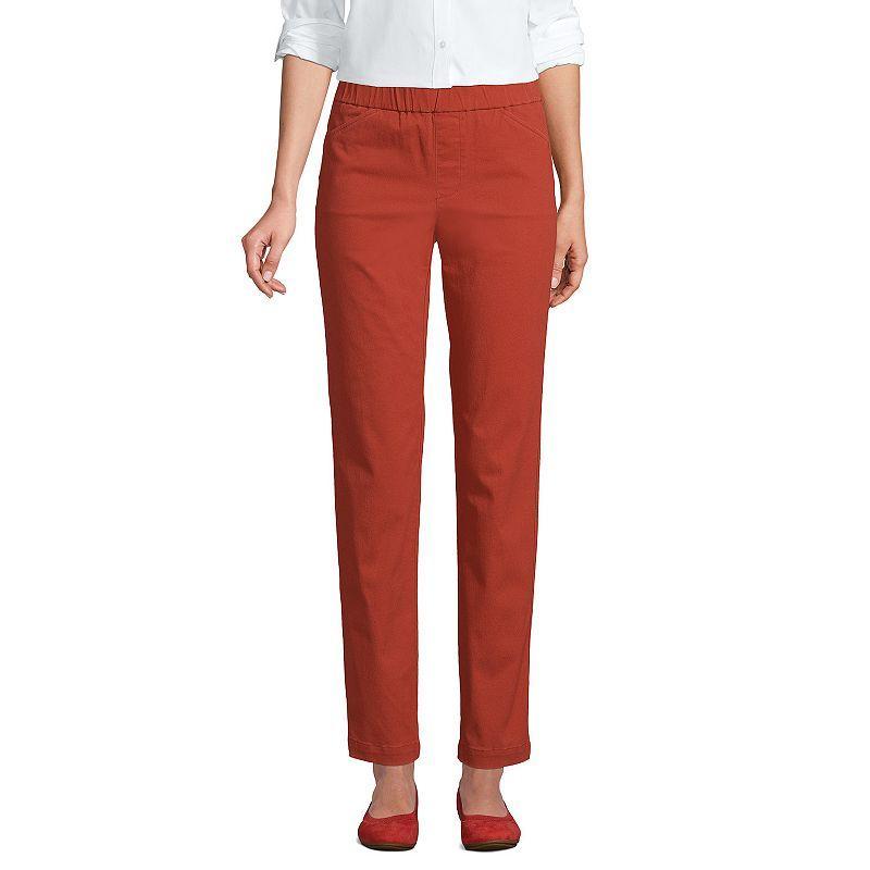 Womens Lands End Pull-On Chino Ankle Pants Product Image