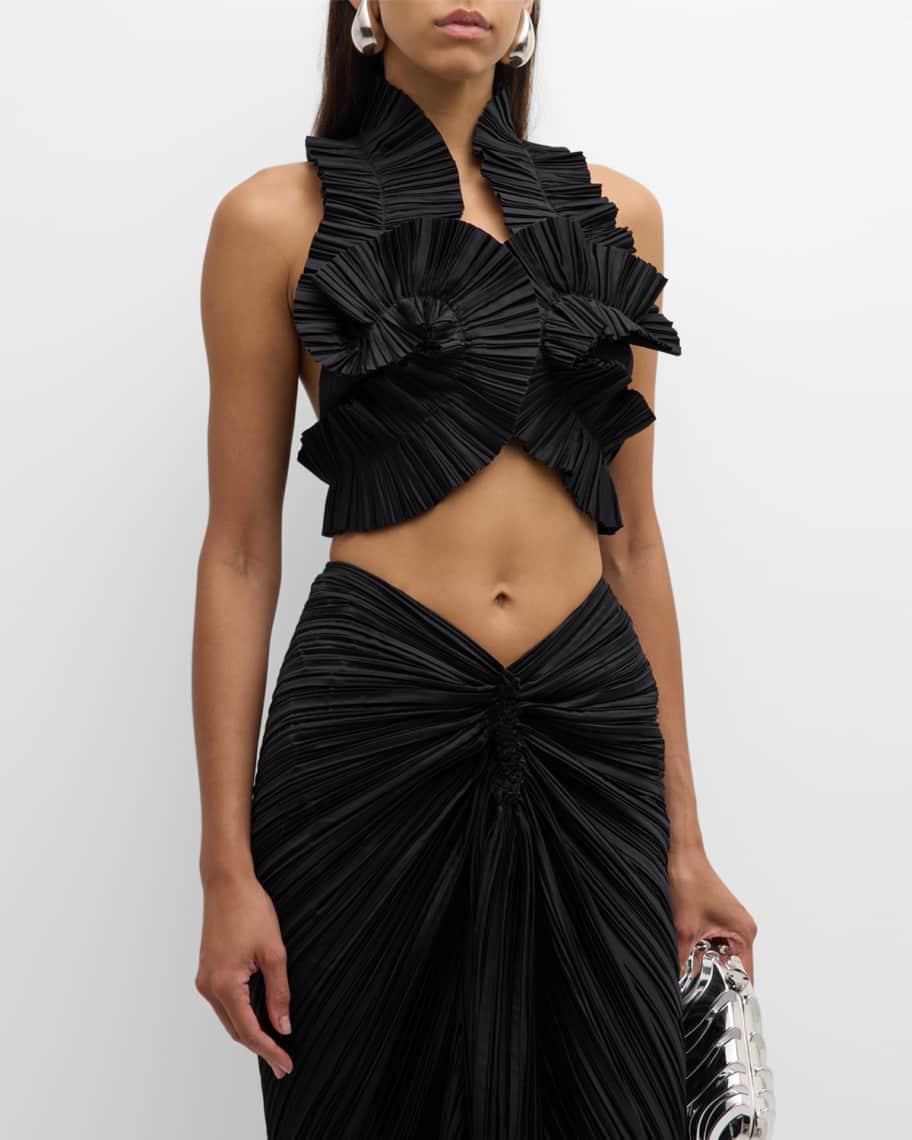 Adilia Pleated Halter Top Product Image