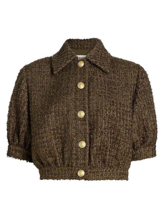 Womens Cove Cropped Tweed Jacket Product Image