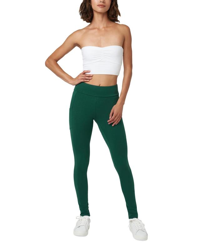 Hue Womens Mid-Rise Tech Pocket Leggings Product Image