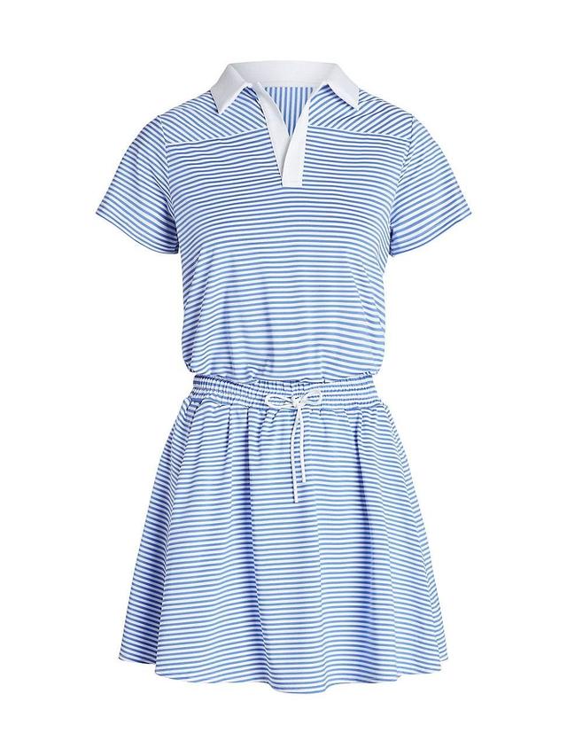 Womens Striped Polo Minidress Product Image