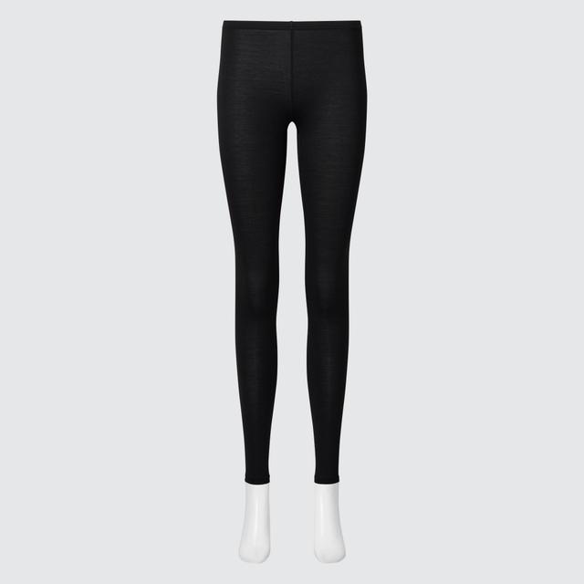 Womens Heattech Leggings with Moisture-Wicking Black XS UNIQLO US Product Image