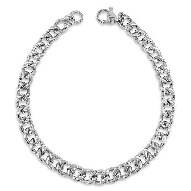 Adornia Stainless Steel Chain Bracelet, Mens, Silver Tone Product Image