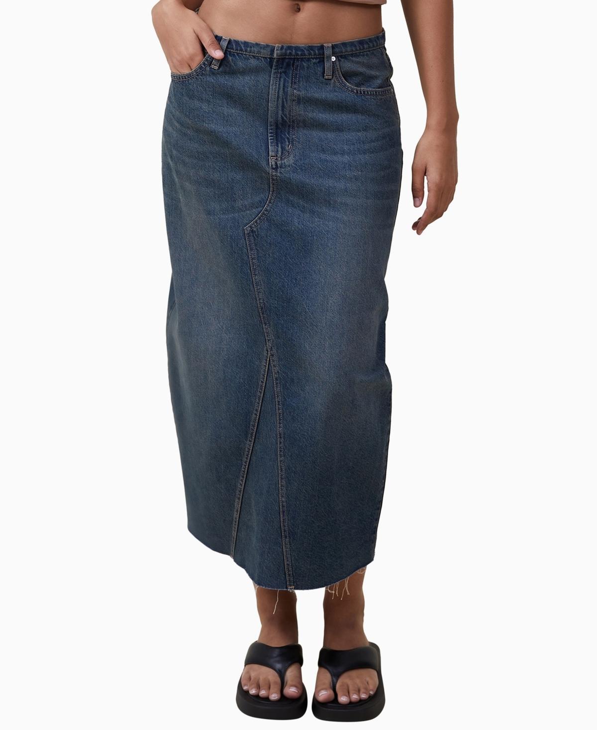 Cotton On Womens Maxi Denim Skirt product image