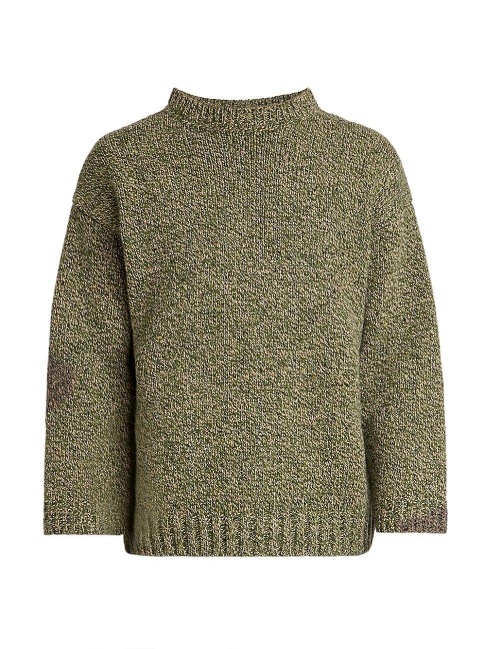 Mens Wool-Alpaca Knit Sweater Product Image