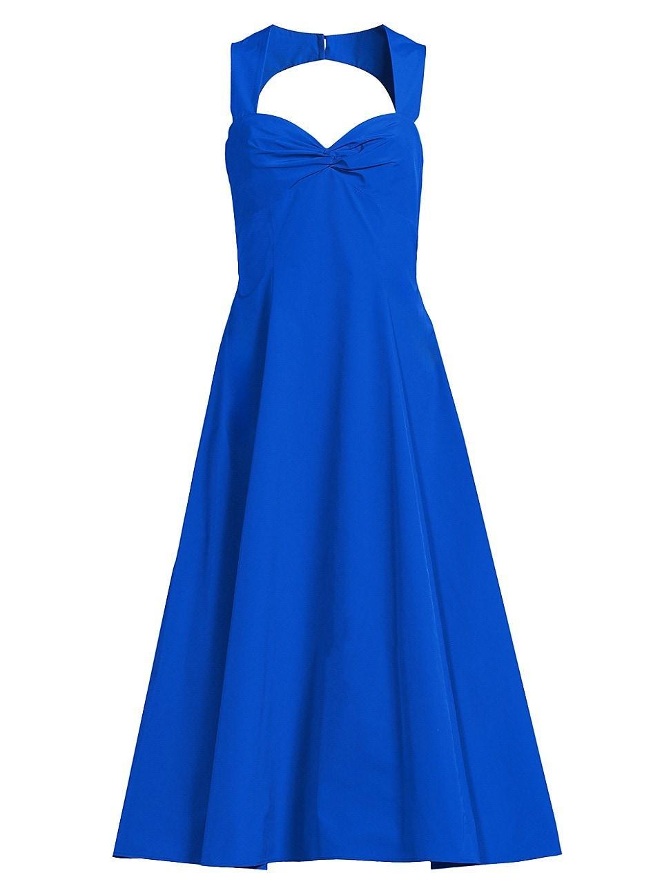 Womens Taffeta Fit & Flare Midi-Dress Product Image