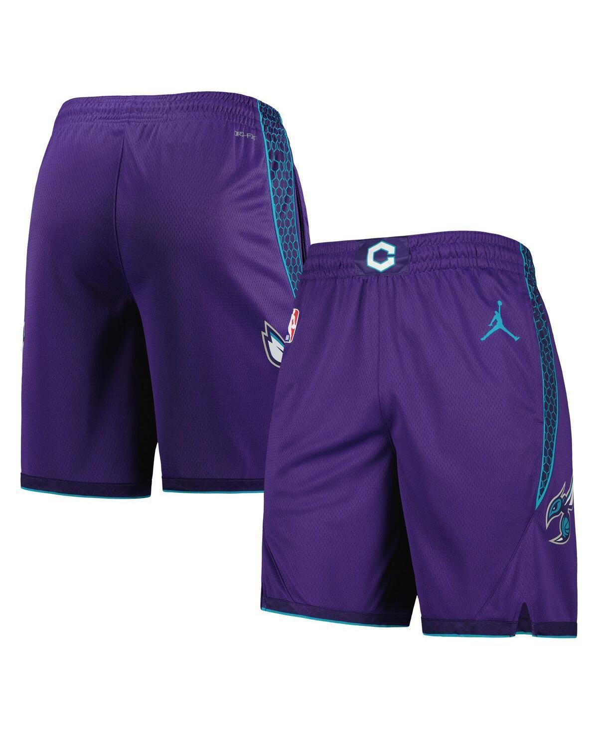 Mens Jordan Purple Charlotte Hornets 2022/2023 Statement Edition Swingman Performance Shorts Product Image