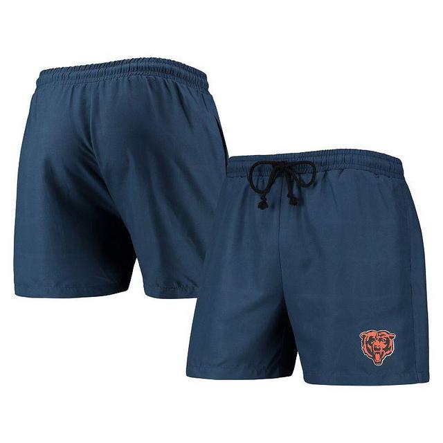 Mens FOCO Chicago Bears Magic Print Palm Traditional Swim Shorts Blue Product Image