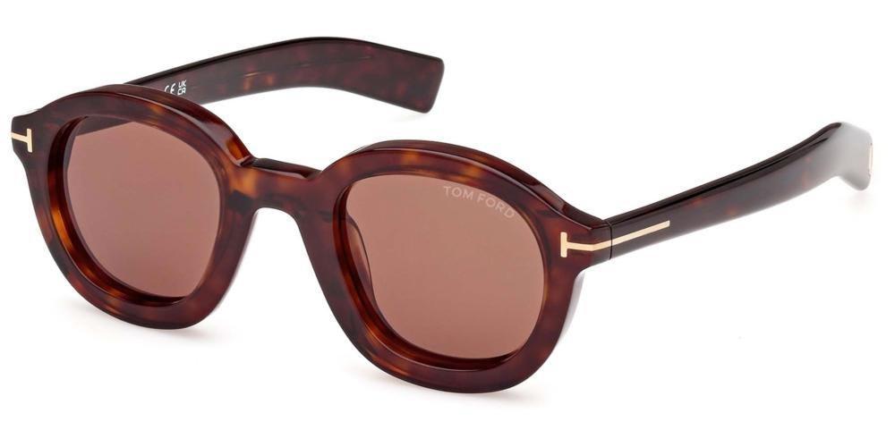 TOM FORD Raffa Oval Frame Sunglasses In 52e Product Image