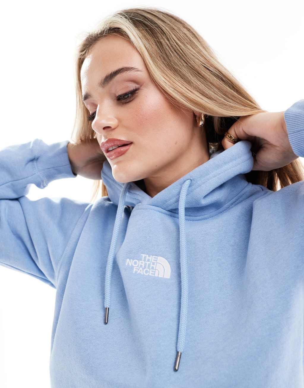 The North Face Evolution Hi Lo hoodie in light blue Product Image