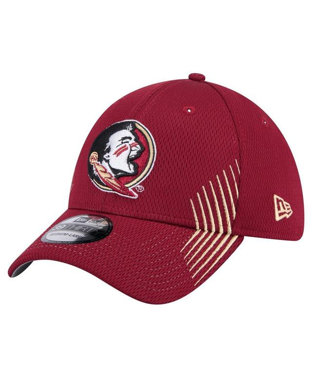 New Era Mens Garnet Florida State Seminoles Active Slash Sides 39THIRTY Flex Hat Product Image