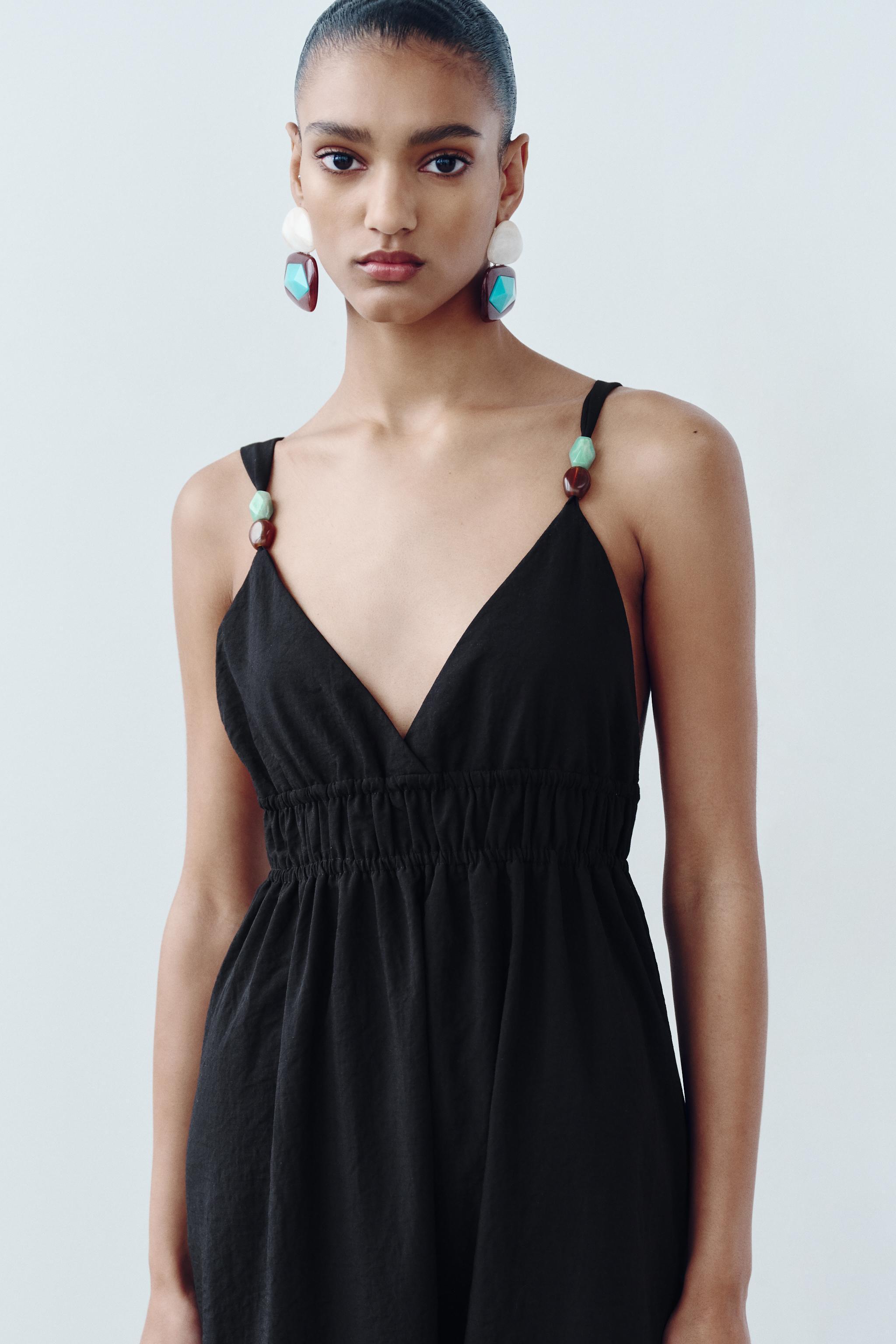 BEADED STRAP DRESS Product Image