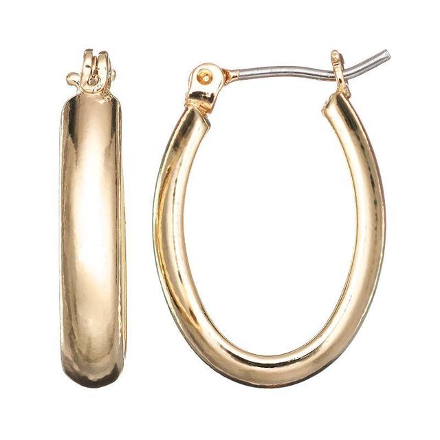 Napier U-Hoop Earrings, Womens, Gold Product Image