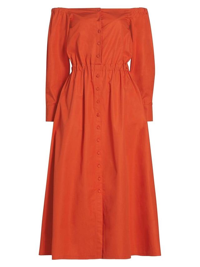 Zora Off-Shoulder Midi Dress Product Image