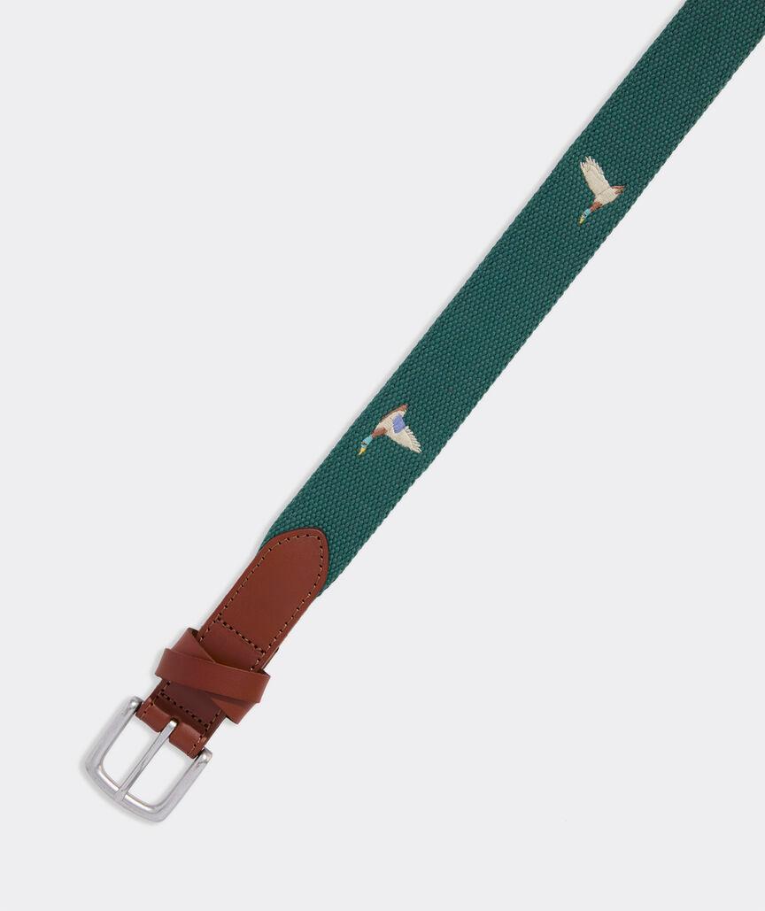 Mallard Embroidered Canvas Club Belt Product Image