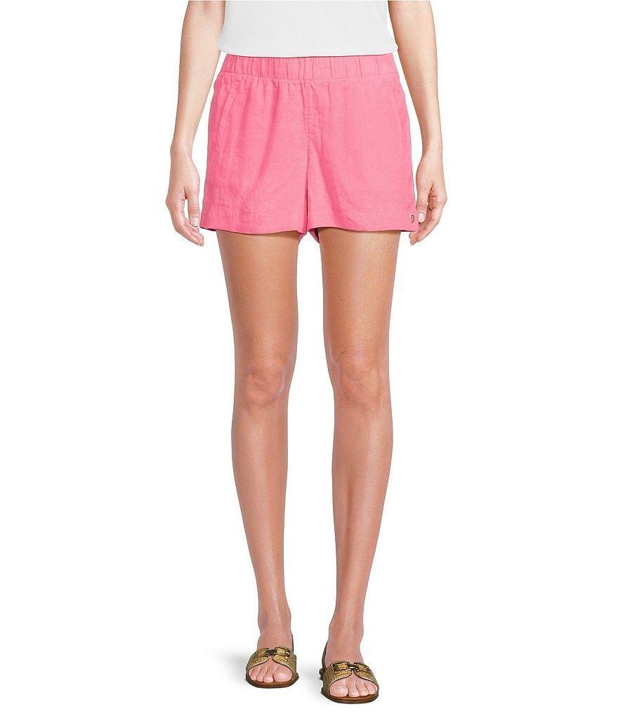 Lilly Pulitzer Lilo Linen Mid-Rise Flat Front Short Product Image